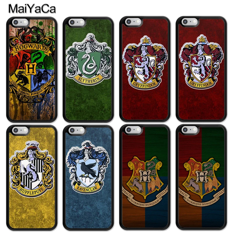 MaiYaCa Harry Potter Hogwarts House CrestsPrint Soft TPU