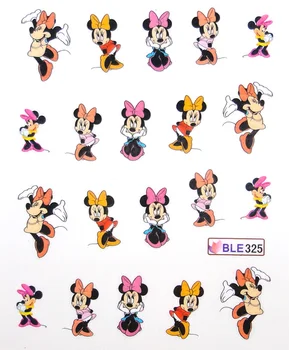 

1 Sheet Art Nail Mickey Cartoon Mouse Nail Art Water Transfer Sticker Decal Sticker For Nail Art Decoration BLE325