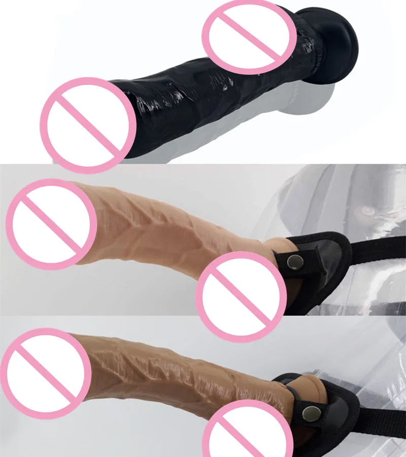Strap On font b Dildo b font Foreskin Penis Wearable font b Dildo b font with