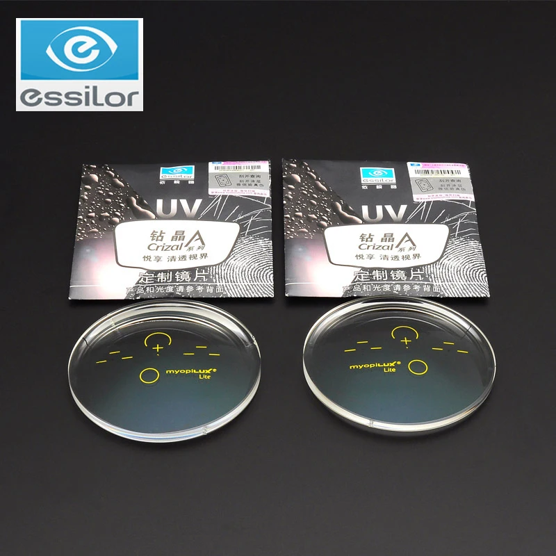 Essilor Bambini Miopia Vetri a Controllo Lenti 1.56 1.59 1.60 Myopilux  Vista Corta Trasparente Lenti di Prescrizione 1 Coppia|Eyewear Accessories|  - AliExpress