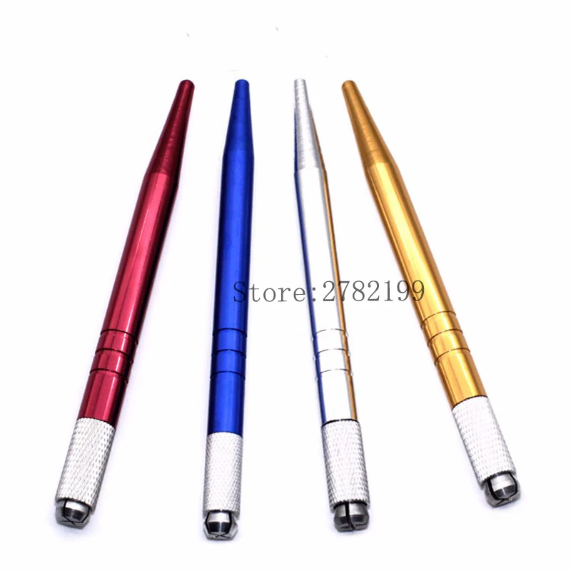 Caneta com Lâmina Rosa Descartáveis Microblading Agulha 12 9 Pin - 18u Microlading Manual Caneta Microblade Ferramenta Pcs 10 11 Pistola para tatuagem