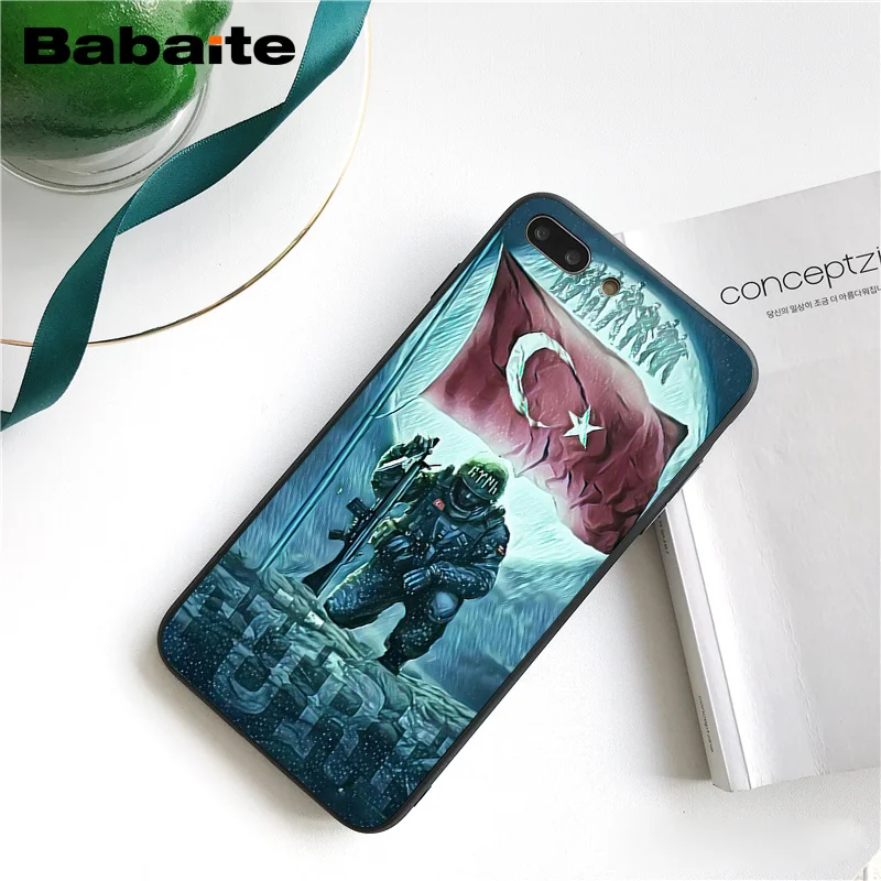 Babaite флаг Турции солдат чехол для телефона для iphone 11 Pro 11Pro Max 8 7 6 6S Plus 5 5S SE XR X XS MAX