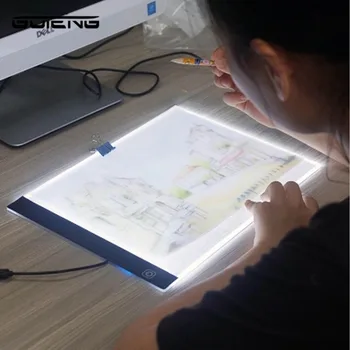 

LED lighted Drawing Board Ultra Drawing table Tablet light Pad Sketch Book Blank Canvas for Painting Acrylic Watercolor Paint