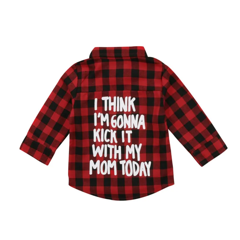 2-7Y Kids Baby Boys Girls Toddler Letter Printed Plaid Long Sleeve Tops Shirts Blouse Loose T-shirt Sunsuit Summer Clothes Top 2-7Y Kids Baby Boys Girls Toddler Letter Printed Plaid Long Sleeve Tops Shirts Blouse Loose T-shirt Sunsuit Summer Clothes Top