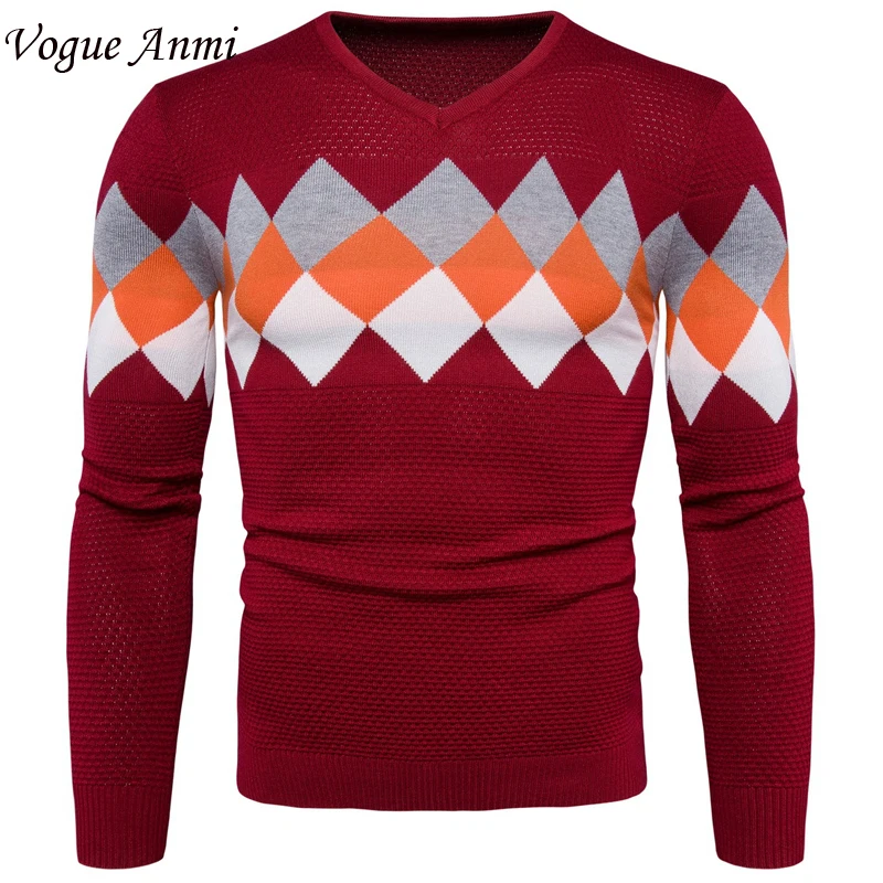Vogue animi alta calidad casual sweater hombres Jerséis marca el