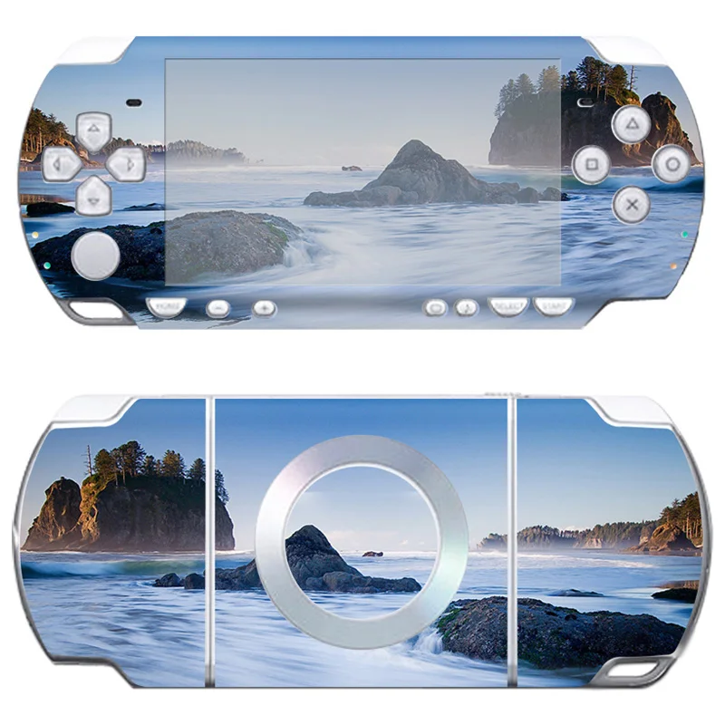 

Beautiful view Customized manufacture PVC skin stickers Protective for PSP 2000 Decal cover full body wrap