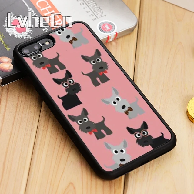 LvheCn шотландский терьер собачка Скотти симпатичный чехол для телефона iPhone 5 6s 7 8 plus