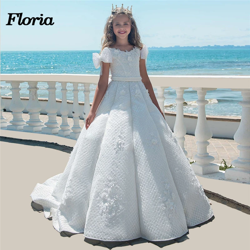bling flower girl dresses