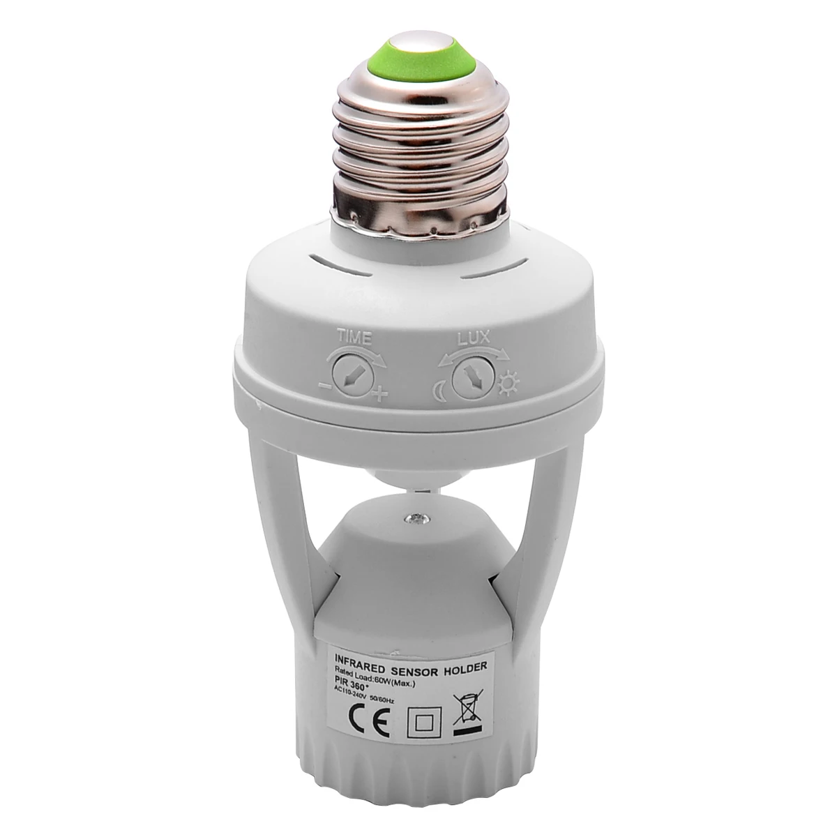 

110/220V Infrared PIR Motion Sensor LED Light Lamp Bulb Holder Socket Switch Light Accessory