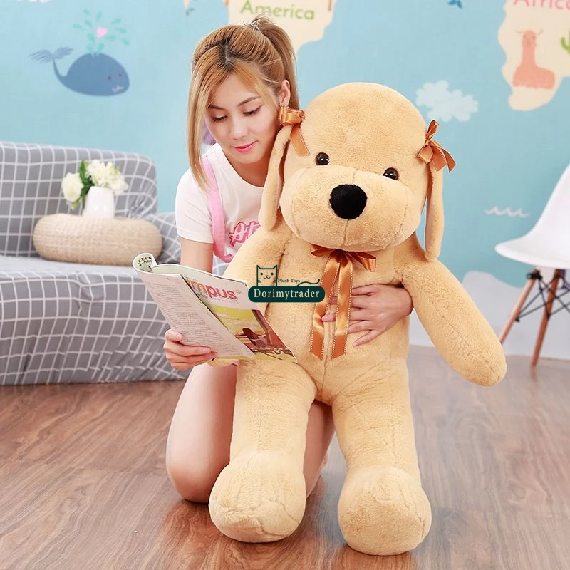 Dorimytrader 2018 pop cute soft cartoon dog plush toy big stuffed animals dogs doll pillow gift decoration 120cm DY61905 (5)