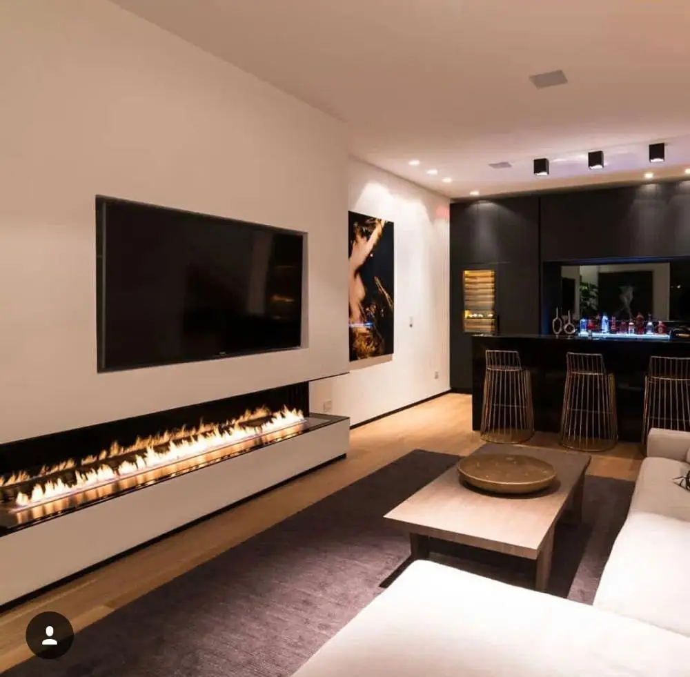 

Inno living fire 60 150cm ethanol heating for wall insert smart control