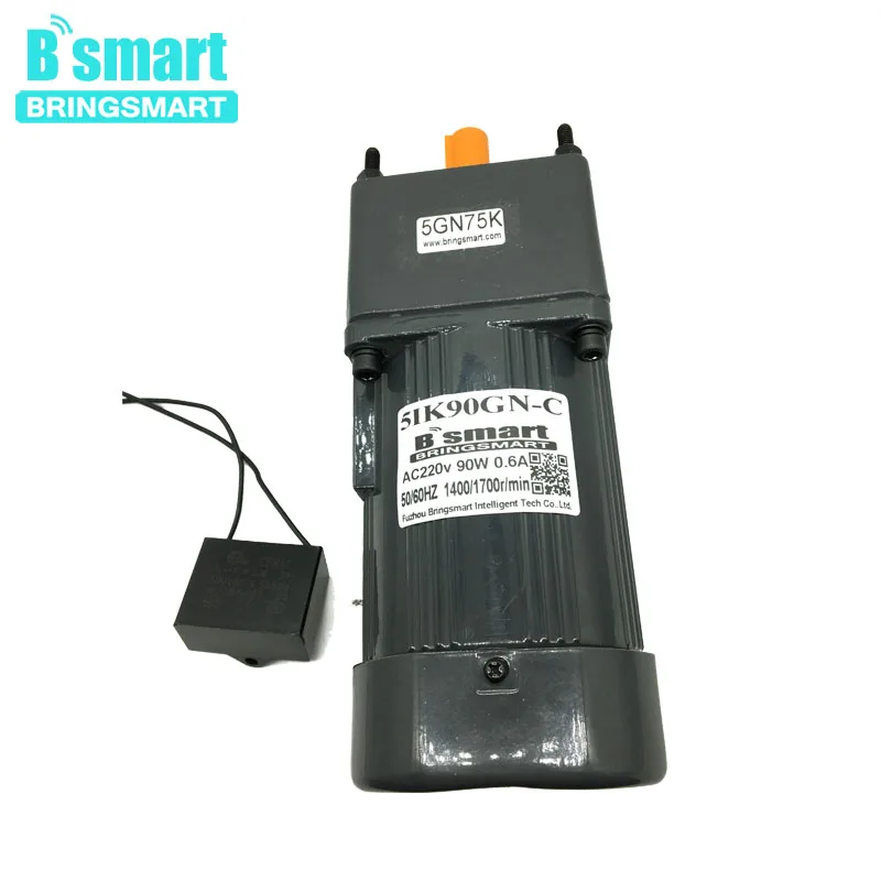 

5IK90GN-C AC Fixed Speed 90W Single-Phase Motor AC 220V Constant Speed Motor Slow Speed Motor Reversible With motor capacitor