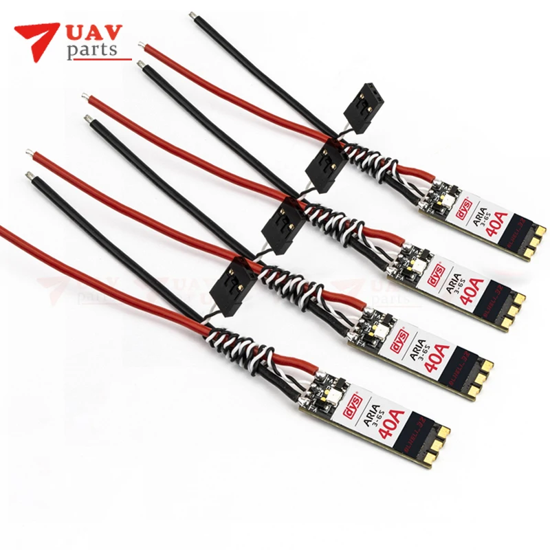 4 шт./лот DYS Aria BLHeli_32bit 40A ESC 3-6 S BLHeli_32 Dshot1200 встроенный измеритель тока для RC MultiRotor FPV
