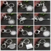 25mm Inner Size Antique Silver Plated Cameo Setting Base;Handmade Cameo Setting, Metal Key Chains Accessor ► Photo 1/6