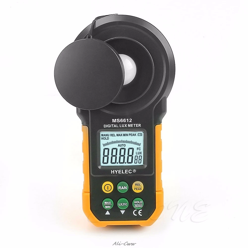 Digital Lux Meter 200,000 Lux Light Meter Test Spectra Auto Range High