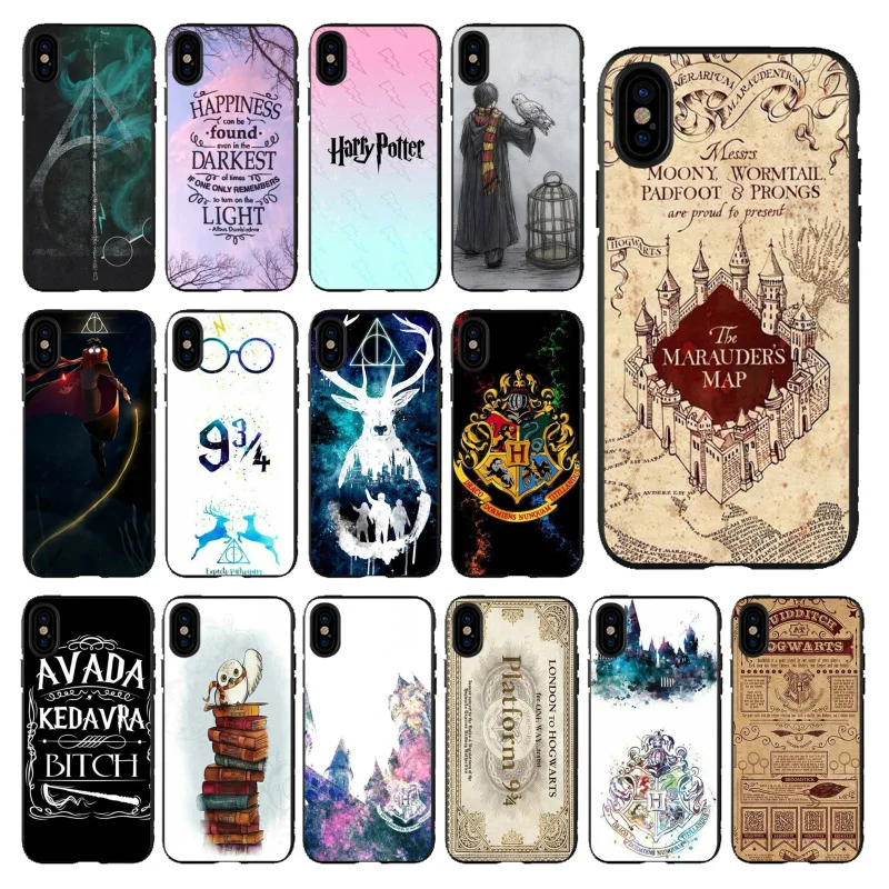 

Babaite Harry Potter Ultra Thin Cartoon Pattern Phone Case for iPhone 5 5S 6 6S 7 7plus 8 8PlusX XS MAX XR case