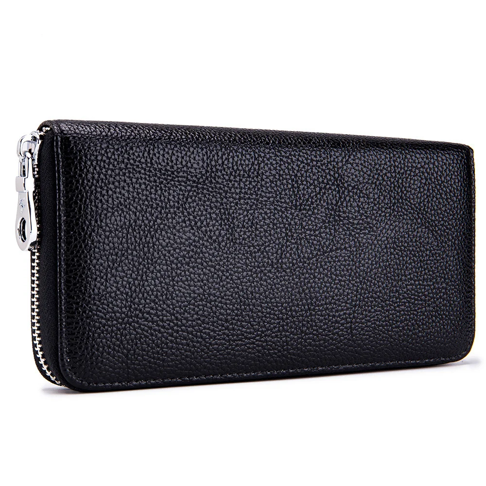 

Fashion Unisex Card Holders Leather Male Business RFID Cards Wallet Female Credit Holders Purses Women Long Wallet Phone Pocket