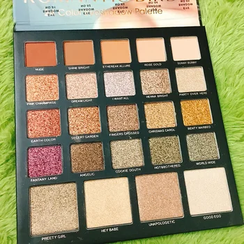 

24 Color Makeup Eyeshadow Palette Shimmer Matte Glitter Makeup Palette Smoky Earth Pigment Eyeshadow Pallete CosmeticEye Palette