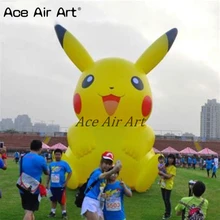 Гигантская надувная мультяшная модель для украшения для парка надувной Пикачу для мероприятий