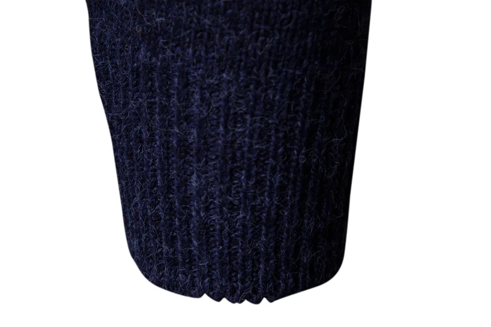 Мужской свитер модный тренд мужской однотонный пуловер с капюшоном трикотажный свитер с капюшоном пальто