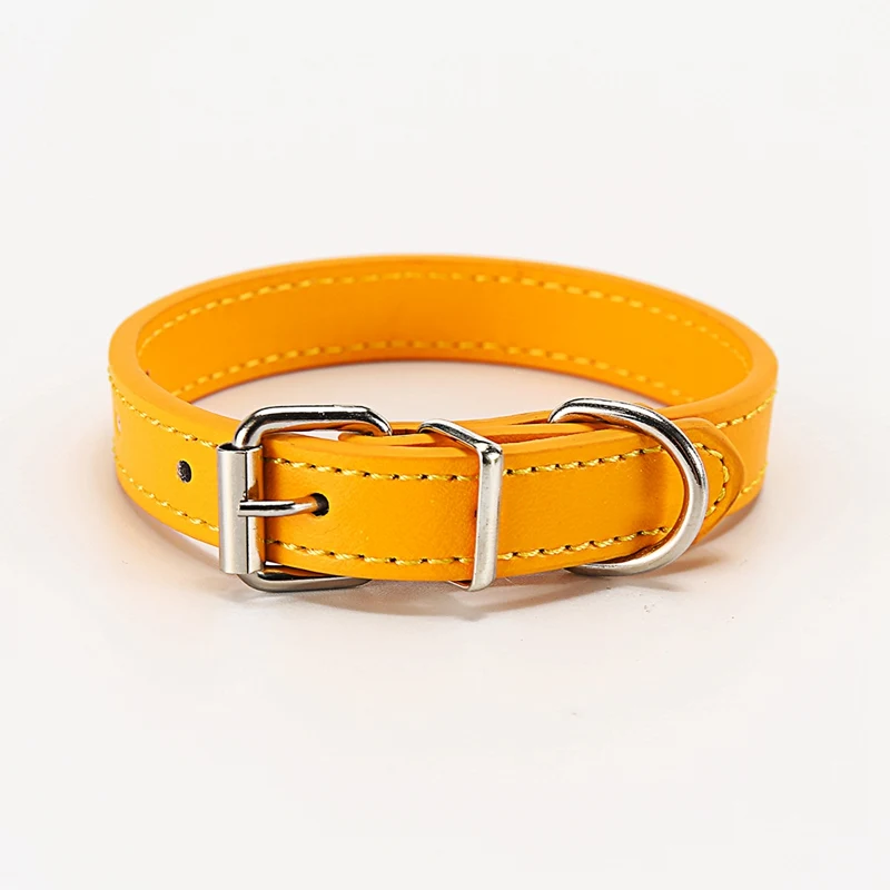 Simple Basic Pet Dog Cat Collar Soft Solid Outfit Print Dogs Cats Collars Unique Product Petshop Medium Dog Accessories LX0004SI5B6728