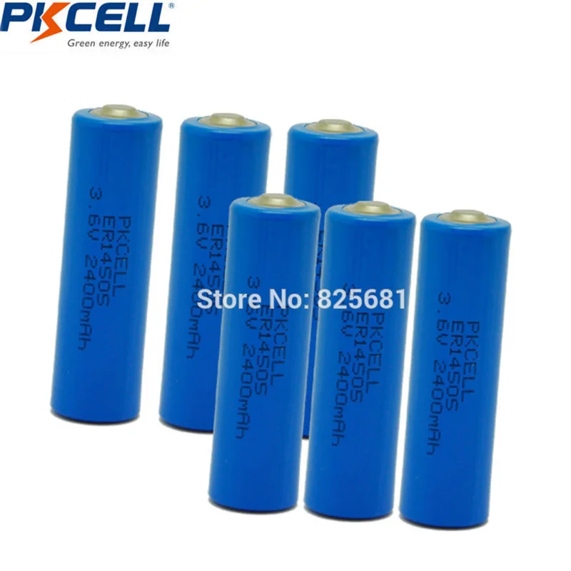 12 шт. PKCELL 3,6 V ER14505 14505 2400 mah AA LiSCLO2 Батарея превосходное LR6 R6P 1,5 V аккумуляторов для gps камеры Резервное копирование памяти