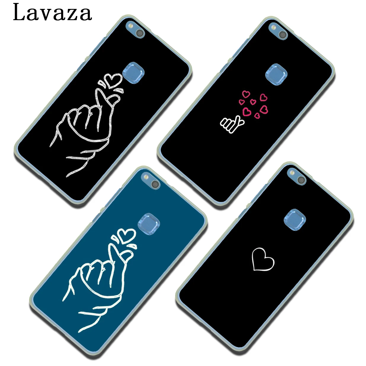 Чехол с сердечком Love on the finger kpop для Huawei Y9 Y7 Y6 Prime Nova 5i 4 3i 3 2i Honor 20 10 8X 8C 8 9X 9 Lite 7C 7A