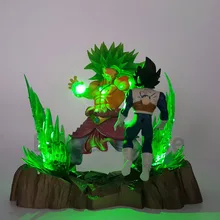 Dragon Ball Z Broly VS Vegeta Fighting DIY Luminaria светодиодный ночник аниме Dragon Ball светодиодный настольный светильник Broly фигурка