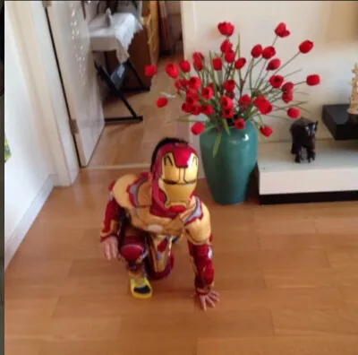 Бесплатная доставка Железный человек костюм косплей мышц S-L для От 3 до 12 лет мальчик Супер Hero день рождения подарок детей Мстители