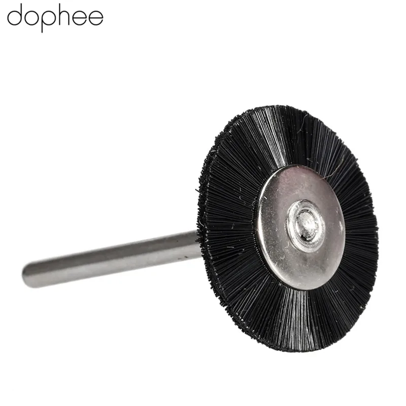 Dophe 5 шт. Аксессуары Dremel 3 мм хвостовик плоские нейлоновые щетинки Полировочная