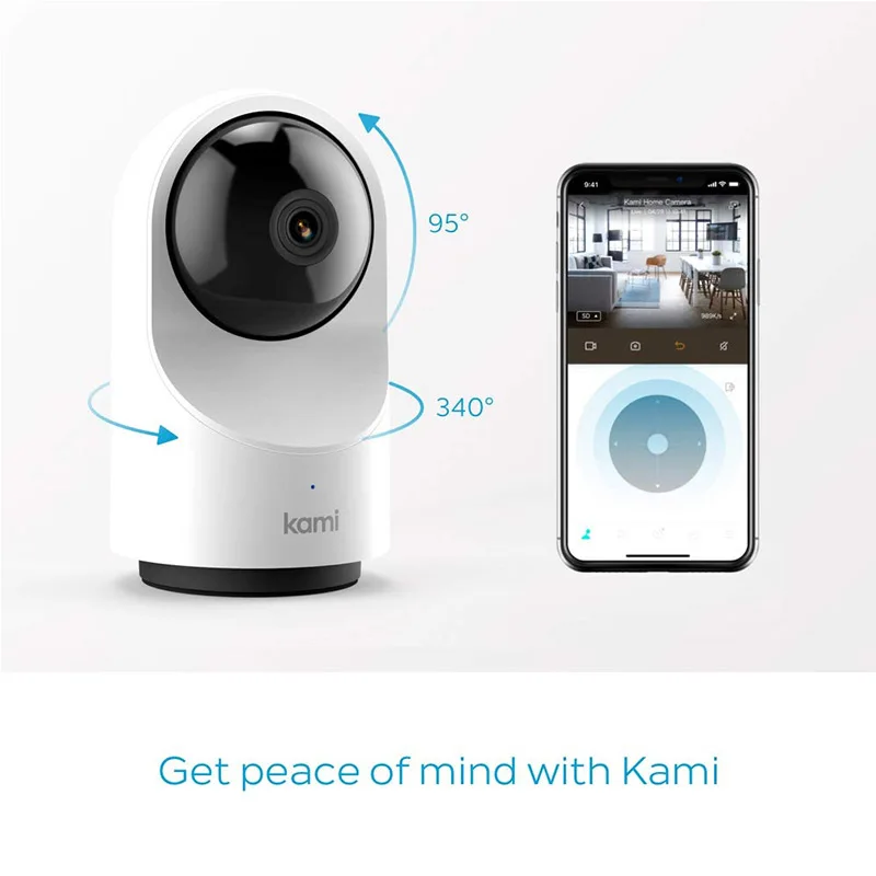  YI Kami Indoor Smart Home Camera 1080P IP Cam Security Surveillance Motion Tracking 2-Way Audio Pri - 32973569465