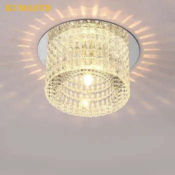 

Modern LED Crystal Light Aisle Lamp Corridor Entrance Crystal Living Room Foyer Surface Mounted Embedded LED Ceiling Lights