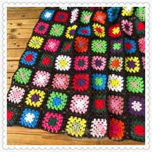 Новое модное хлопковое вязаное крючком цветное одеяло с перегородкой дизайн для украшения дома как полотенце одеяло как аксессуары
