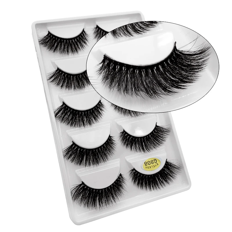 50 pairs Eyelashes Wholesale Mink Eyelashes Natural Long False Lashes Makeup 3D Mink Lashes Full Fake Eyelash Extensions