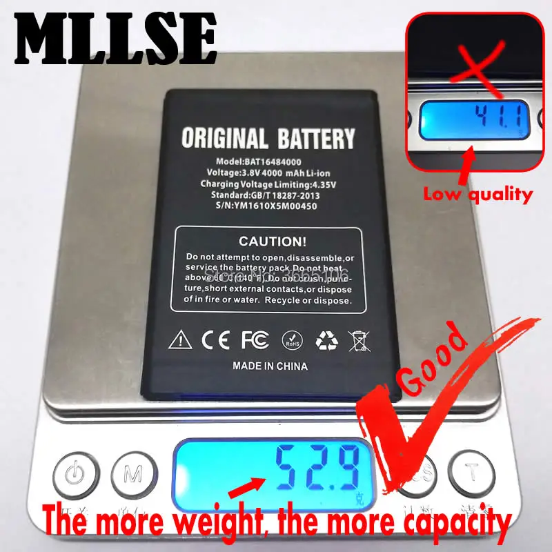 MLLSE X5 Max батарея высокого качества 4000 мАч BAT16484000 Для Doogee Pro Batterie батареи + код