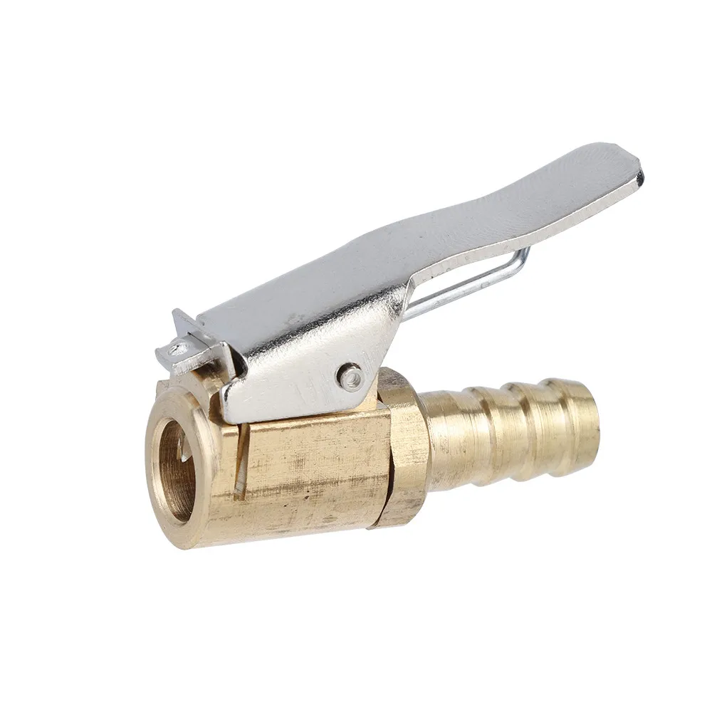 

Car-Styling Hose Barb Clip-On Ball Foot Air Chuck Tire/Tyre Inflator Gauge Fitting Tool Tire Tyre Inflator Valve Connector LD 4.