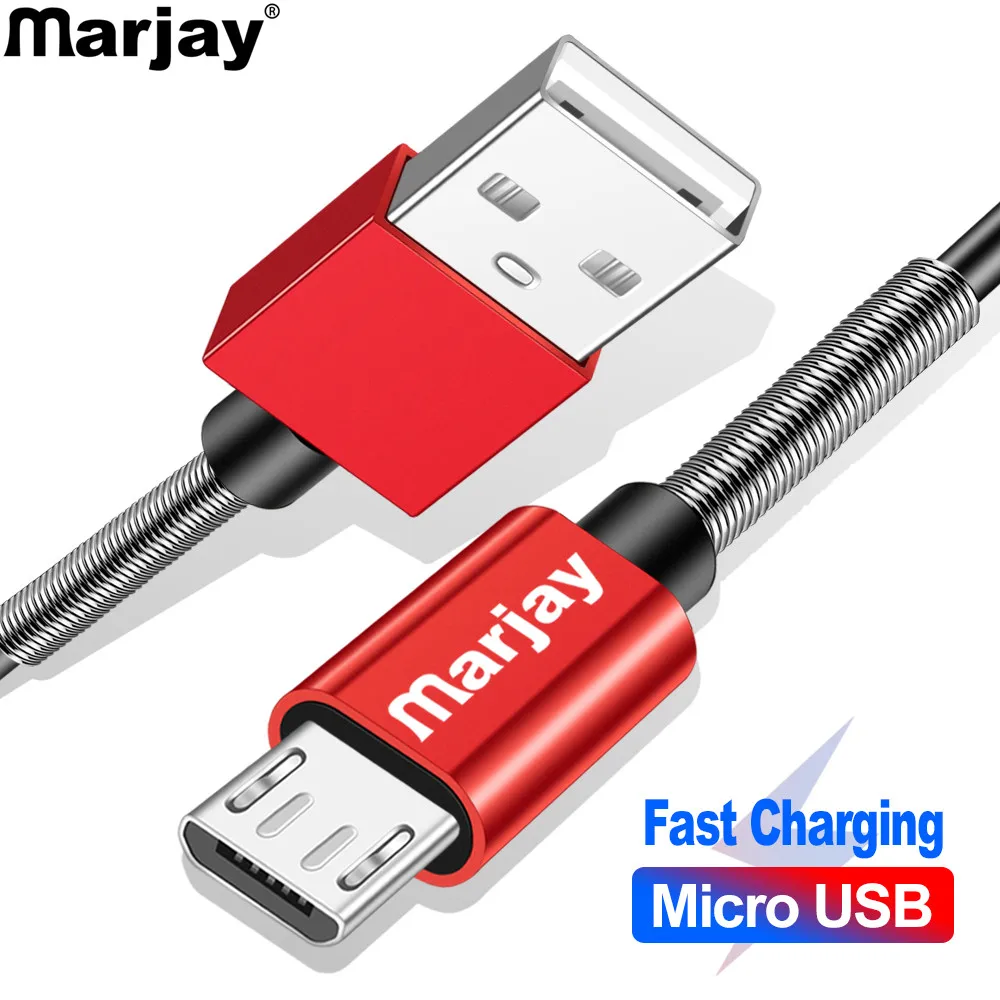 Micro USB кабель Marjay для быстрой зарядки usb-кабель Samsung S7 Xiaomi Huawei LG HTC Android USB-кабель