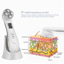 Мезотерапия Электропорация радиочастотный светодиодный фотонный прибор для ухода за кожей лица лифтинг удаление морщин очищающее средство для лица 35