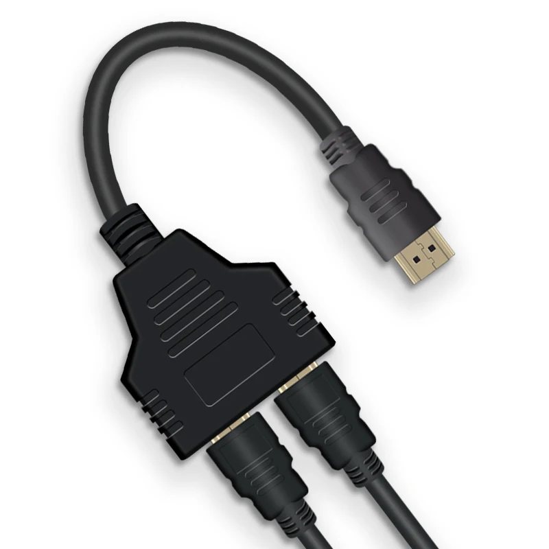 Кабель-разветвитель HDMI 1 Male To Dual HDMI 2 Female Y Splitter адаптер в HDMI HD светодиодный ЖК-телевизор 30 см 1 в 2 Splitter адаптер конвертер