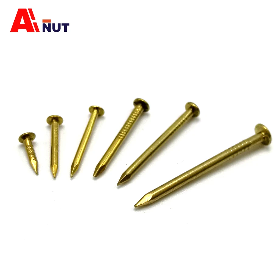 M1.5 Brass nails , DIY anti rust nail , barss hardware accessories 1.5