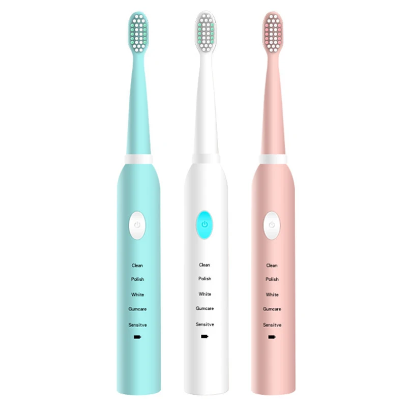 

Toothbrush Adult Child Sonic IPX7 Waterproof Five-speed Adjustable Four Brush Head Charging Portable Electric Toothbrush