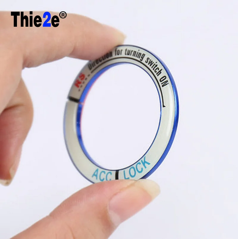 

Lumiuous Car Styling Engine Start Stop Ignition Key Ring For DACIA Duster Lodgy SANDERO STEPWAY Dokker Logan