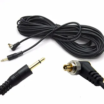 

DSLRKIT 10M 33ft 3.5mm to Male PC Sync FLASH Cable With Screw Lock