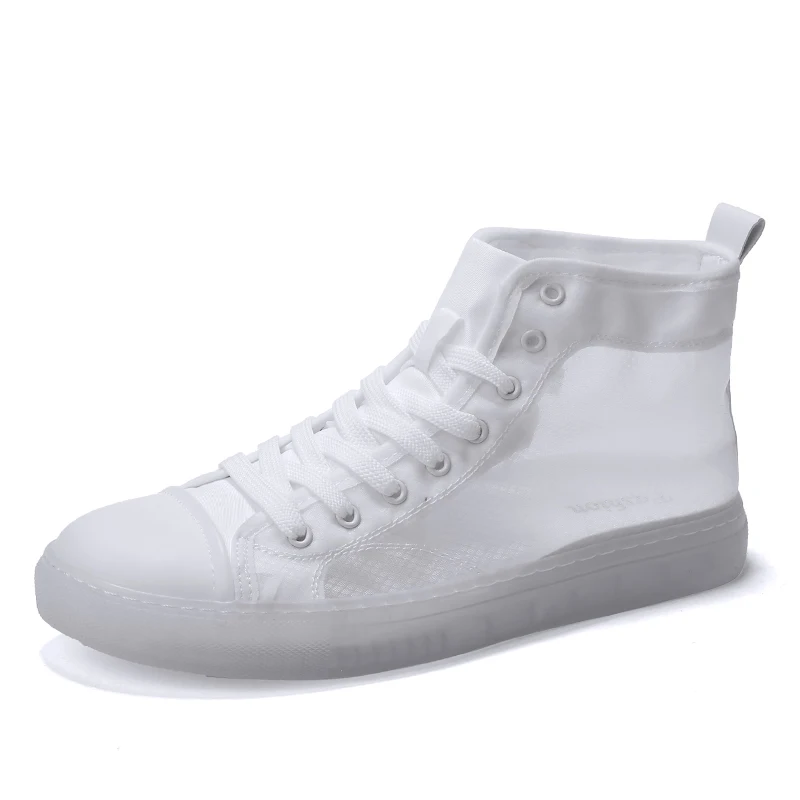 

Casual Shoes Men High Top Flat Walking Men Shoes Red Green Comfortable Male Outdoor Fashion Soft Footwear Trainer