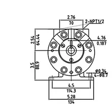 5Hp пневматический самый большой двигатель мощности Лучший пневматический двигатель Реверсивный двигатель, взрывозащищенные двигатели
