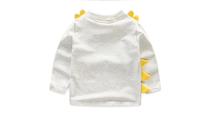 CROAL CHERIE 2019 Spring  Baby Boys Girls Long Sleeve T Shirts Dinosaur Print Clothes Baby Tops Tees Cartoon Children Clothes  (3)