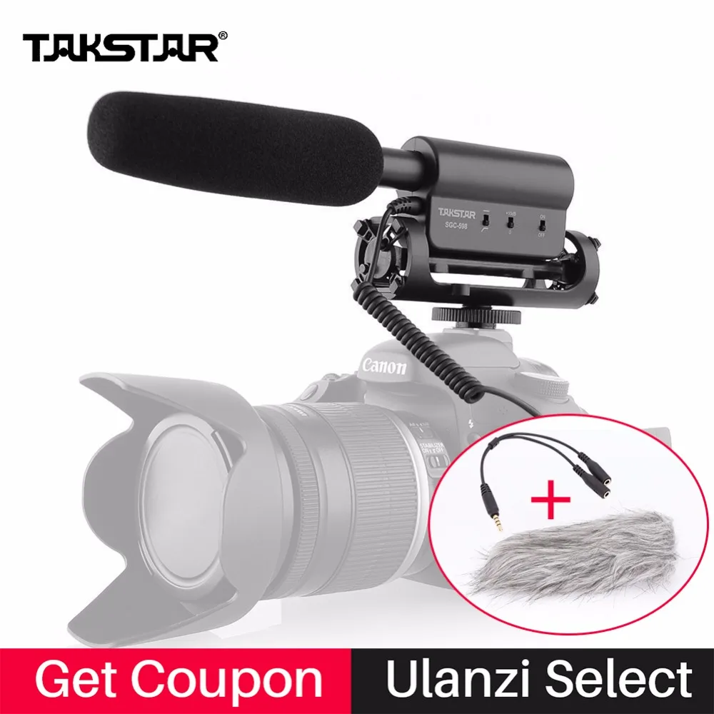 Takstar SGC 598 Condenser Microphone Interview Video Recording Mic for