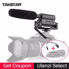 Takstar SGC-598 Condenser Video Recording Microphone for Nikon Canon Sony DSLR Camera, Vlogging Interview Microphone sgc 598
