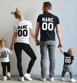 

Custom Any Name Number Shirts Family t-shirts,parents kids t shirts Matching Shirts Personalized Squad Shirts birthday gifts