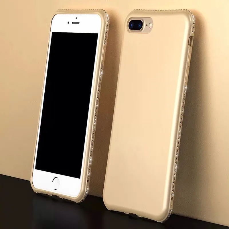 Алмазный силиконовый мягкий чехол для Samsung Galaxy S8 S9 Plus S7 Edge A3 A5 A7 J3 J5 J7 2016 2017 A6 A8 2018